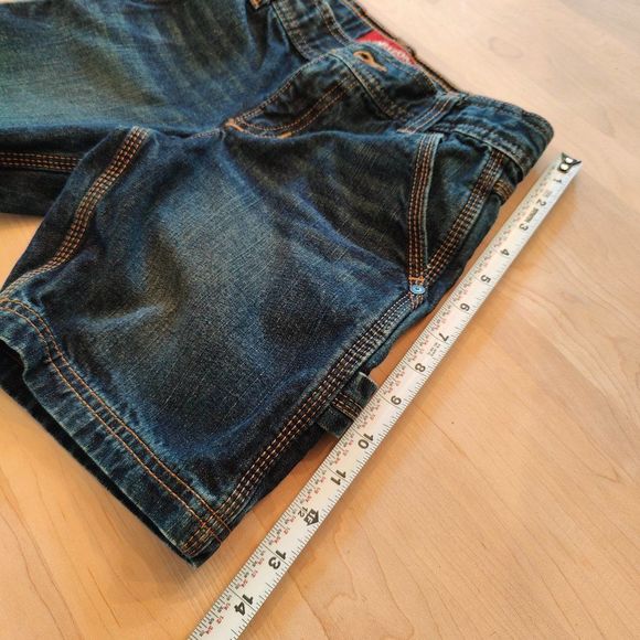 Girls Jean Shorts - Arizona Jeans -  Size 8 Husky - No Fraying. - Picture 8 of 11